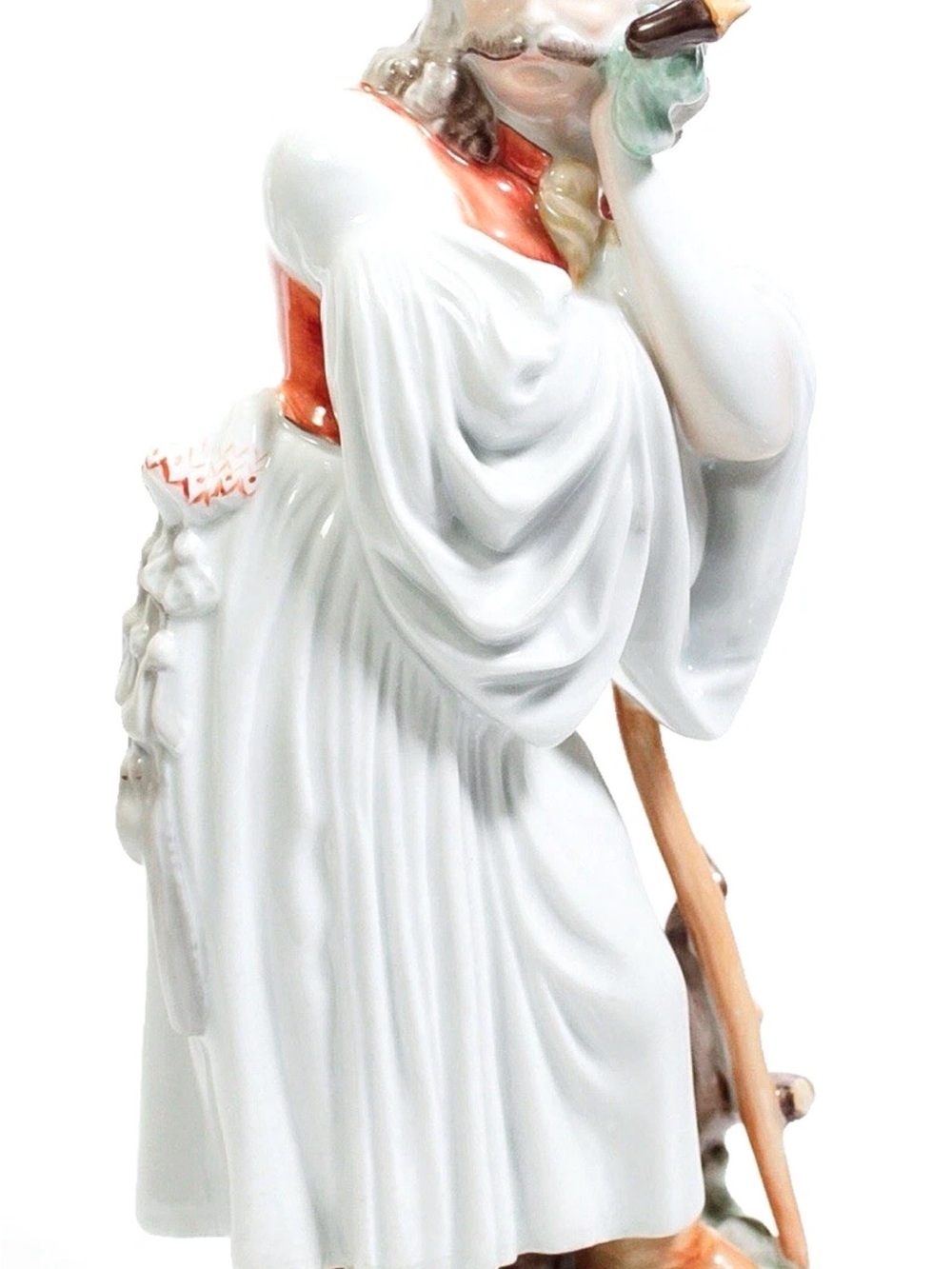 Herend Hungary VintagePorcelain Figurine Handpainted mournful Shepherd - Picture 4 of 16